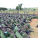 Maj Gen Leopold Kyanda meeting LDUs at Kakiri barracks