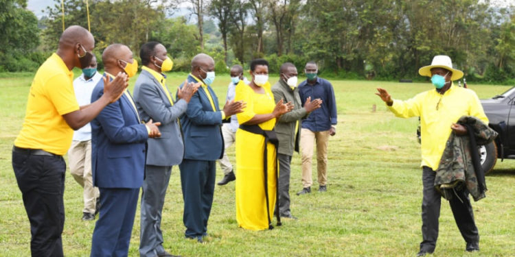 Museveni meeting NRM party leaders from districts of Jinja, Luuka, Mayuge