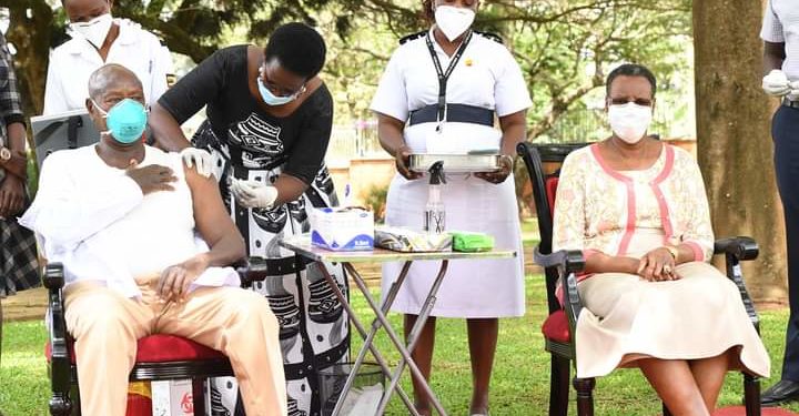 President Yoweri Museveni, First Lady Janet receive second Covid-19 vaccine jab