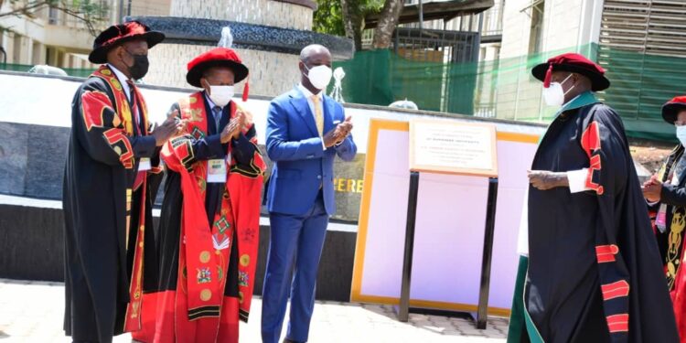 Deputy Speaker Tayebwa at Makerere University during the Mak@100 celebrations