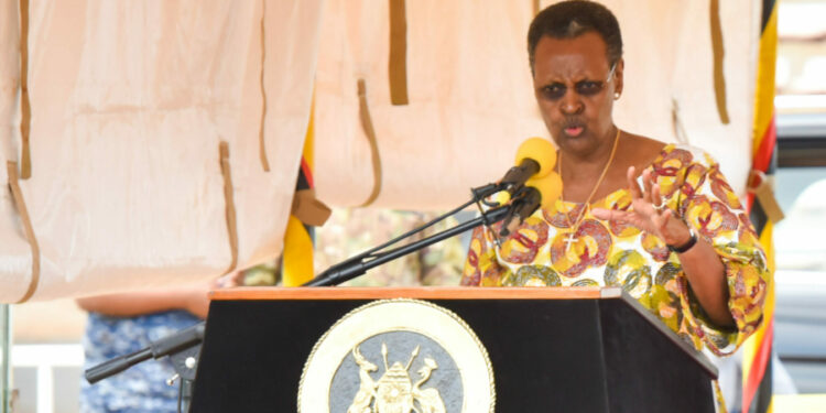 First Lady/Minister of Education and Sports Janet K. Museveni Photo by PPU/Tony Rujuta.