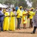 President Museveni welcomed by NRM officials in Soroti