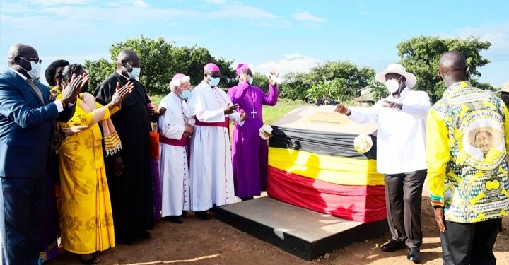 President Yoweri Museveni in Otuke district