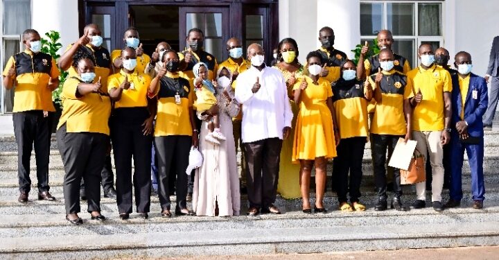 President Museveni with members of Buganda for Museveni Movement