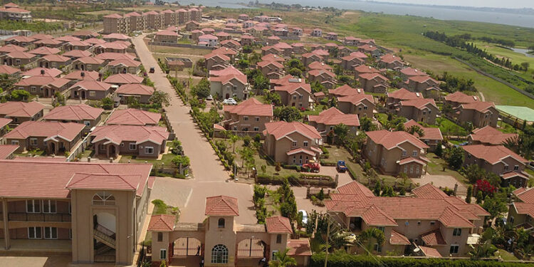 Aerial view of Mirembe Villas Kigo