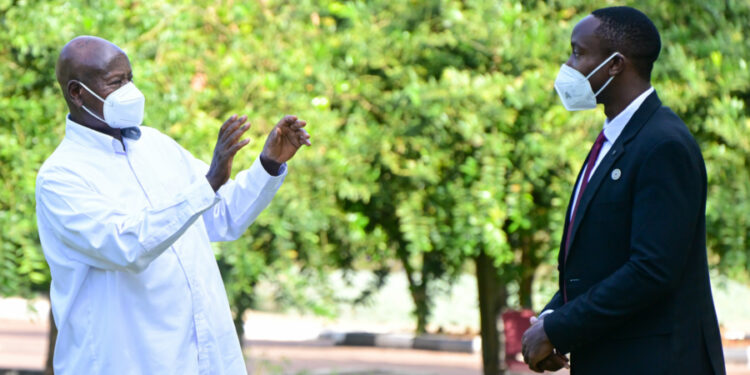 President Museveni with the Kyabazinga of Busoga