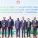 His Excellency the President of the Republic of Burundi (Middle-left) with the delegation and The Senior Vice President of Huawei and President of Public Affairs and Communications group photo at the Huawei Research Center in Shanghai.