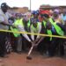 Officials from UNCDF and Yumbe district local leaders launch the Kuru market, in Kuru Town Council, Yumbe