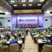 Cuban President Miguel Díaz-Canel, the host and president of the G77+ group, addresses the summit in September 2023