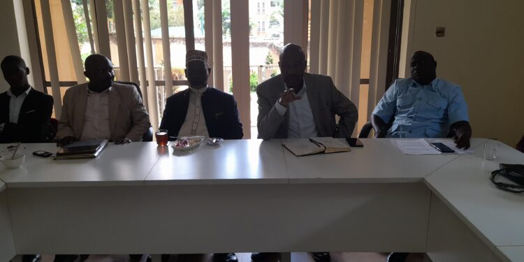 Mukono Deputy RDC Mike Ssegawa alongside other facilitators during celebrations to mark the International Day of Tolerance at Muyenga in Kampala.