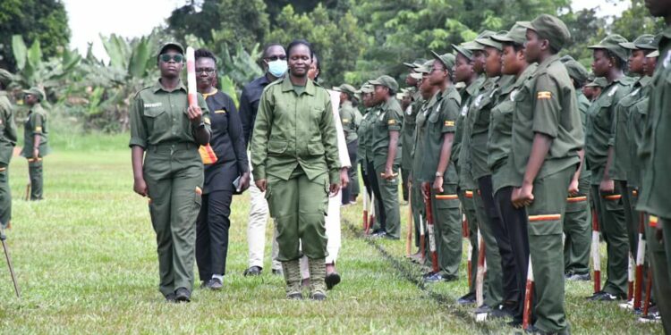 Commissioner Hellen Seku at Gayaza High School