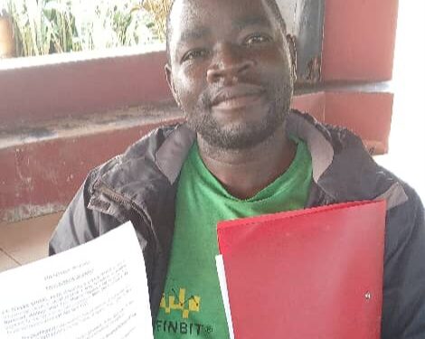 Robert Wesonga, the Group Secretary, holds a copy of the Sale Agreement and a file for the land containing documents in question.