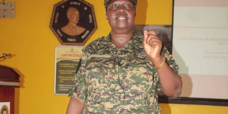 The Head of the RDC Secretariat,Maj.Martha Asiimwe