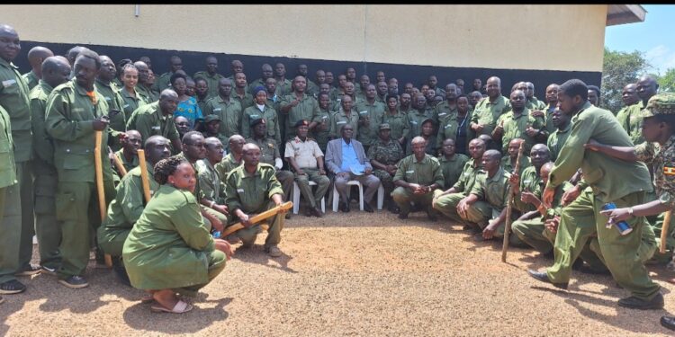 Hajji Yunus Kakande, NALI Director, Office of the President officials in a group photo with some of the Assistant RDCs/RCCs