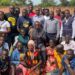 A section of journalists pose for a group photograph with the Paramount Chief-elect Eng Dr Michael Moses Odongo Okune after a cordial meeting on Sunday, 16 June 2024, at Senior Quarters in Lira City.