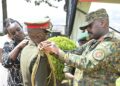 Gen Kainerugaba pipping newly promoted UPDF officers