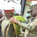 Gen Kainerugaba pipping newly promoted UPDF officers