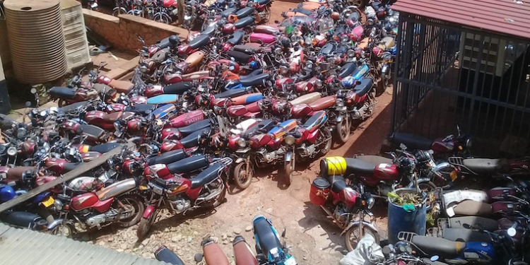 Impounded motorcycles