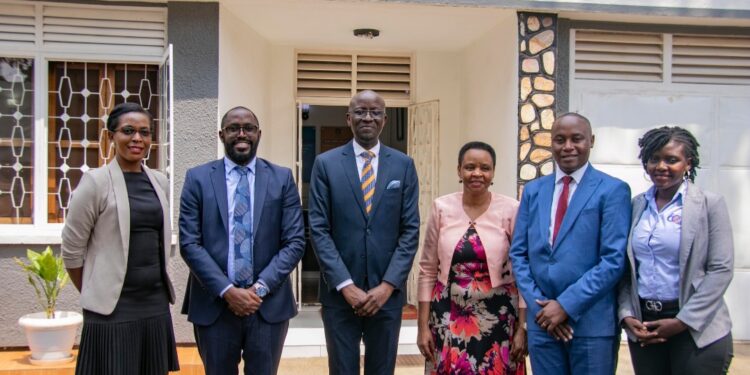 Col.Nakalema with officials from Uganda Baati