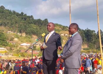 Hon. Musasizi with Mr. Ssewandigi