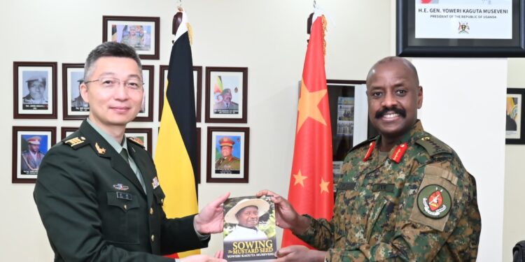 Colonel Zhang Hao and Gen. Muhoozi Kainerugaba