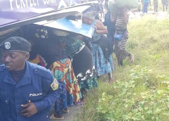 Some of Congolese nationals leaving Uganda