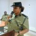 SSP Jane Nakityo addressed a meeting of senior police officers from the Kiira police region at Civil Service College in Jinja.