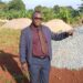 The Jinja Regional Referral Hospital chairman Management Board Dr David Charles Mukisa at the proposed Regional Blood Bank Site.