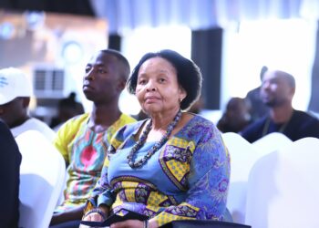 H.E Lulama Lulu Marytheresa Xingwana, a trustee at the MTN Uganda Foundation & South Africa High Commissioner to Uganda, during the launch. Photo: @mtnug