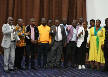 Hon. Babalanda in a group photo with Deputy RDCs and RCCs