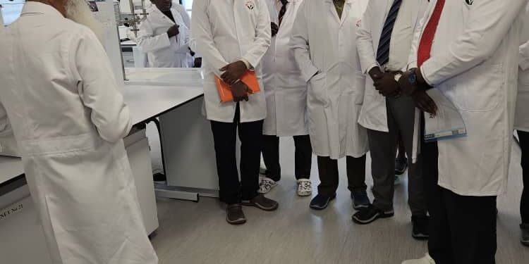 MPs pictured inside the YKTM GLP Biotech Laboratories, which is now ready