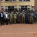 The Kiira Regional Police team with the chief SSP Charles Nsaba after a meeting in Jinja City.