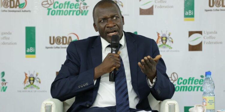 Mr. Gerald Kyalo, Director of Development Services at UCDA, shares his expertise on EUDR compliance during a panel discussion at the breakfast meeting.