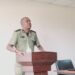 CP Philip Acaye addressing traffice officers in the  Busoga region.