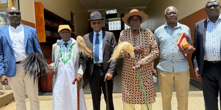 A delegation of Luo Elders from Luoland Kenya paid a courtesy call on His Royal Highness Eng Dr Michael Moses Odongo Okune Won Nyaci Elect me Lango.