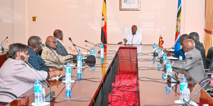 President Museveni with University Professors