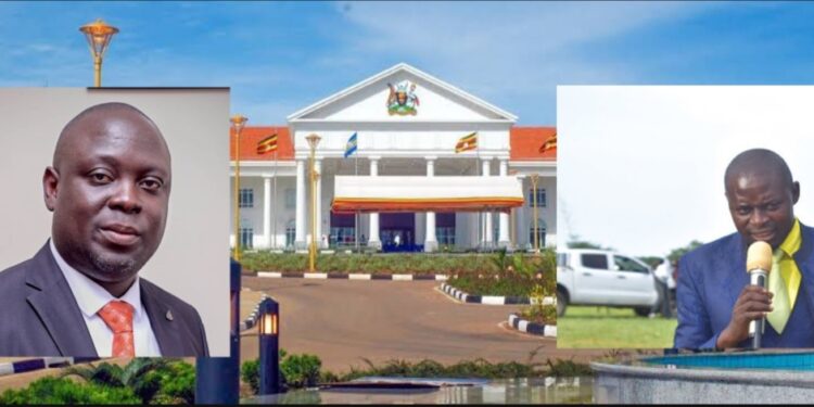 State House Entebbe, Inset- Haji Kirunda and Hon. Kirya Bernard Sekyanzi