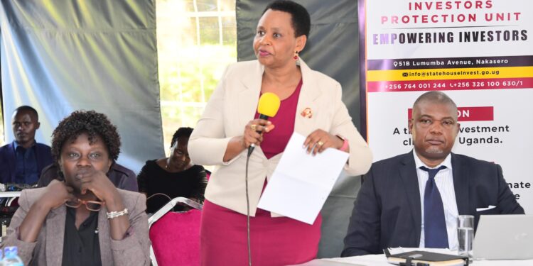 Col. Nakalema in a meeting with the mining sector stakeholders