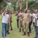 The Director of Operations AIGP Frank Mwesigwa, together with colleagues from sister security agencies in Jinja ahead of the much anticipated Nyege-Nyenge Festival 2024.