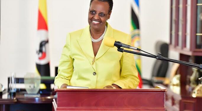 The First Lady and Minister of Education and Sports, Janet Museveni