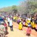 President Museveni addressing the people of Amudat