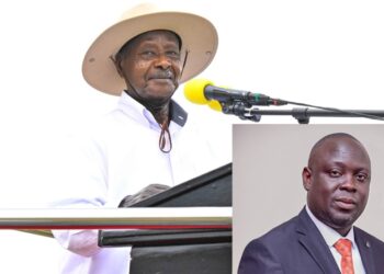 President Museveni and Haji Faruk Kirunda (inset)