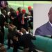 MPs in physical altercation and inset is  Haji Faruk Kirunda