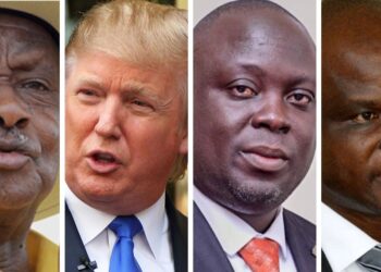 President Museveni, President Donald Trump, Haji Faruk Kirunda and UAC DG, Dr. Nelson Musoba