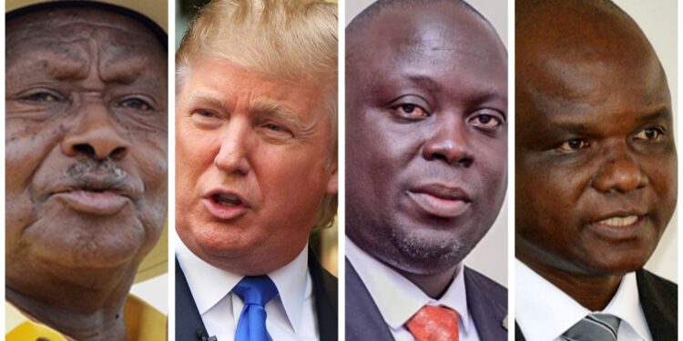 President Museveni, President Donald Trump, Haji Faruk Kirunda and UAC DG, Dr. Nelson Musoba