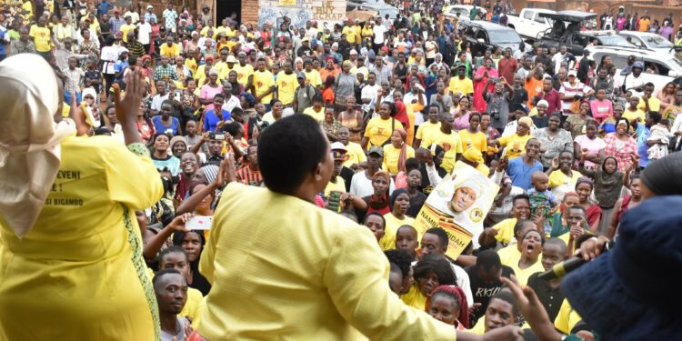 Nabbanja’s fiery resolve was unmistakable as she took the stage, urging the crowd to back Nambi as a conduit for development in a constituency plagued by floods, unemployment, and crumbling infrastructure.